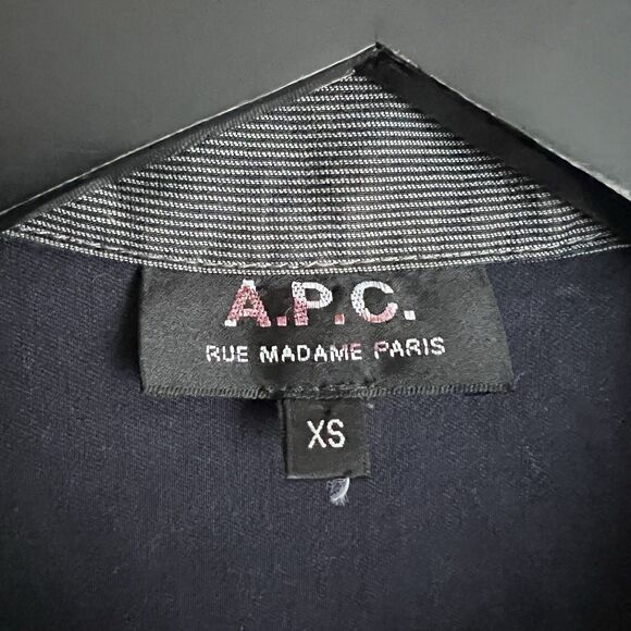 Vintage APC Men’s Light Bomber Jacket Size XS Grey - Picture 3 of 5